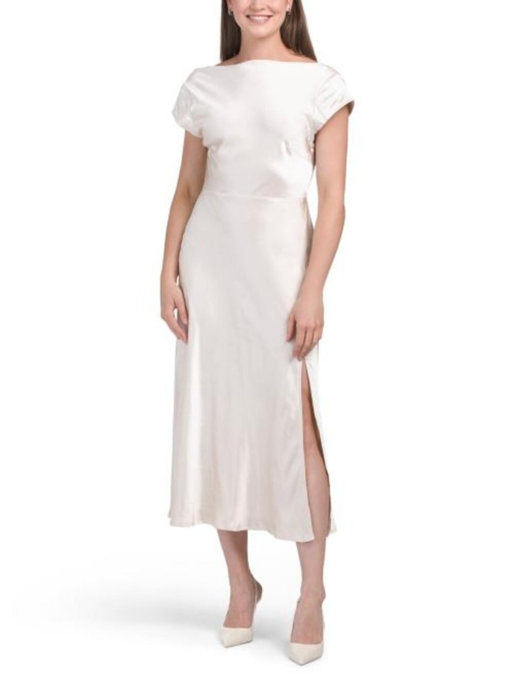 SELFIE LESLIE Lucinda Twist Back Midi Dress